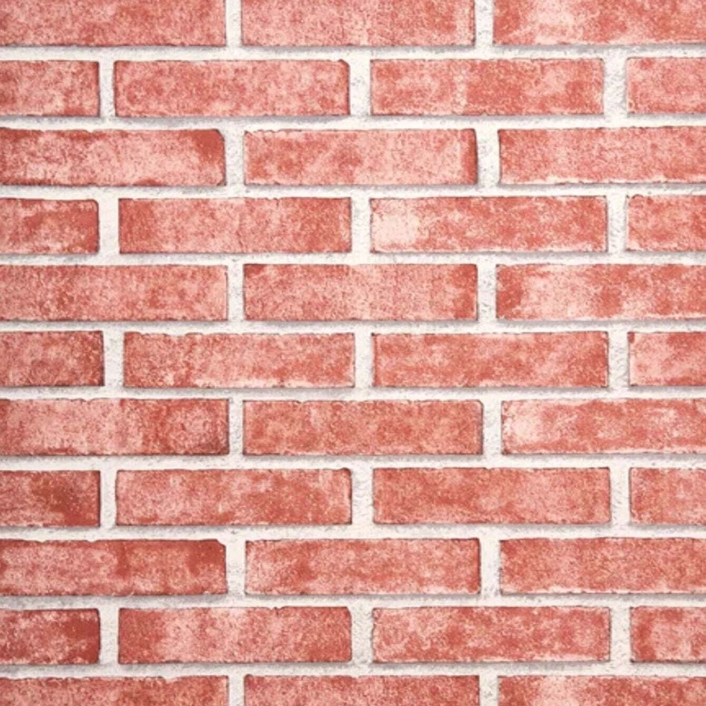 Painel Autocolante Madeira Para Casa Tijolinho Rústico Terracota Acetinado